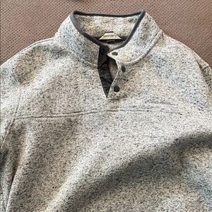 Eddie Bauer Heather Gray Pullover Sweatshirt